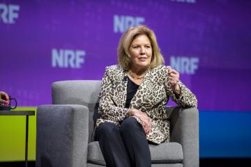 Signet Jewelers' Gina Drosos speaking at NRF 2024: Retail's Big Show.